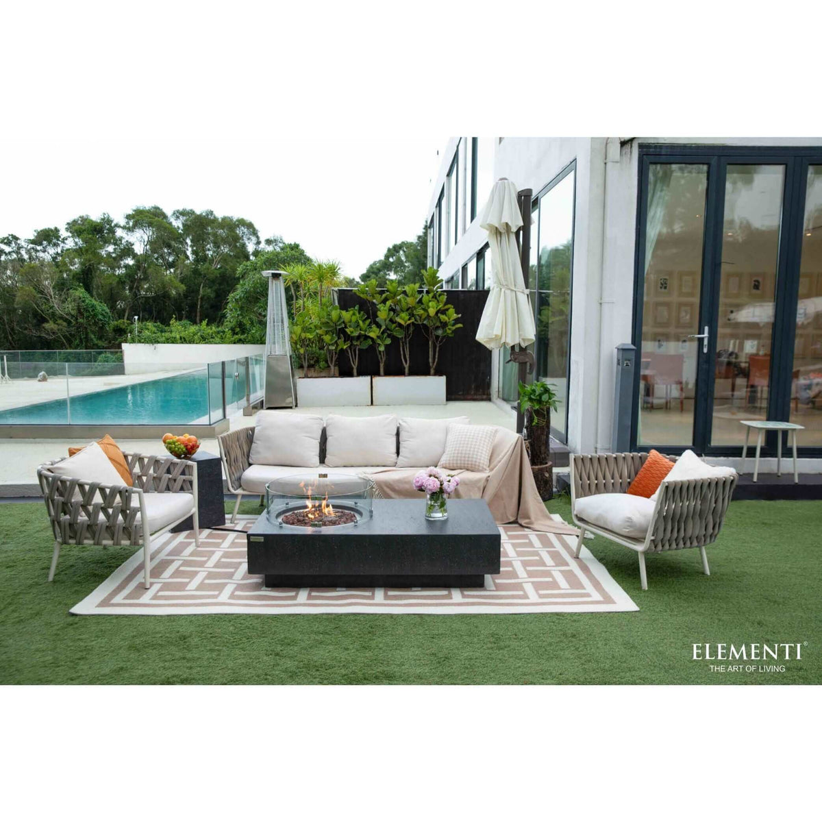 Elementi Metropolis Fire Table-Liquid Propane