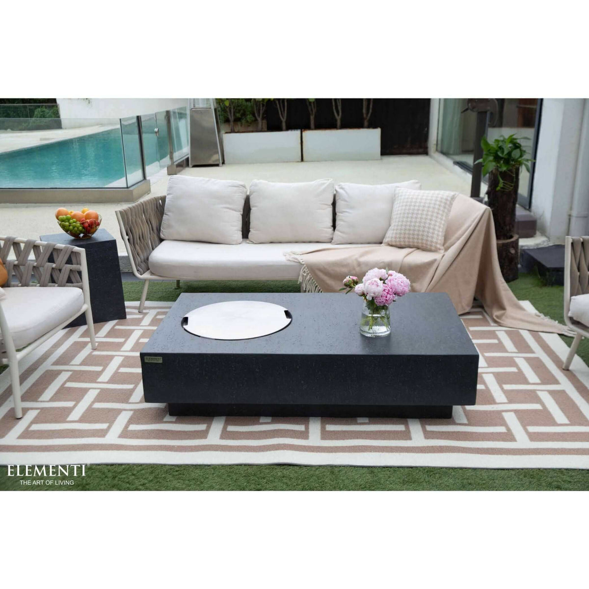 Elementi Metropolis Fire Table-