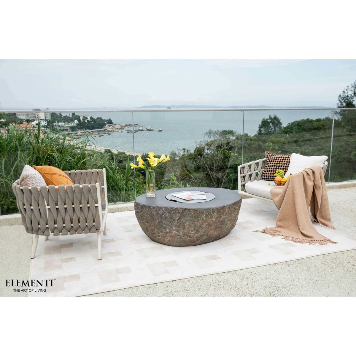 Elementi Boulder Fire Table-