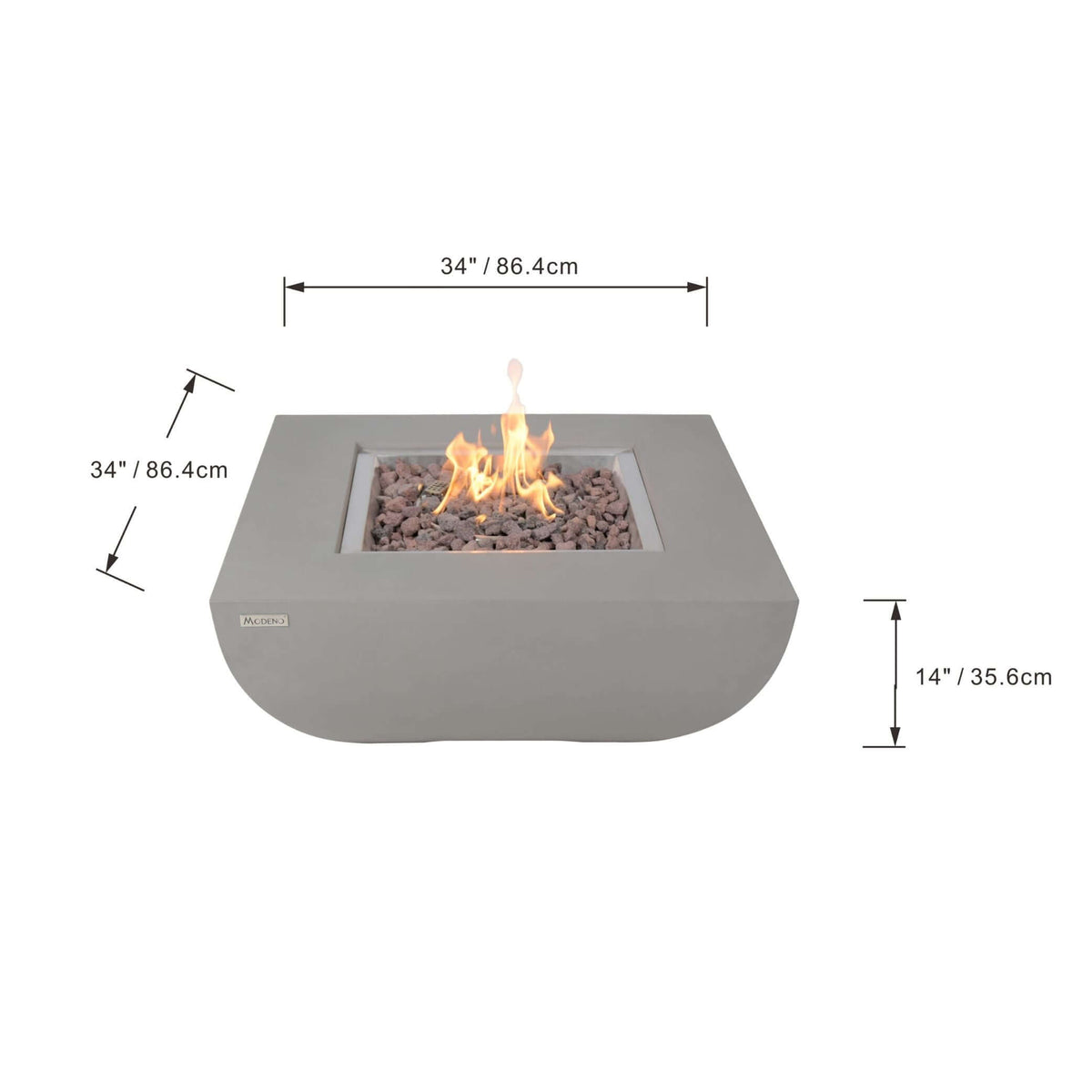 Elementi Modeno Westport Fire Table-