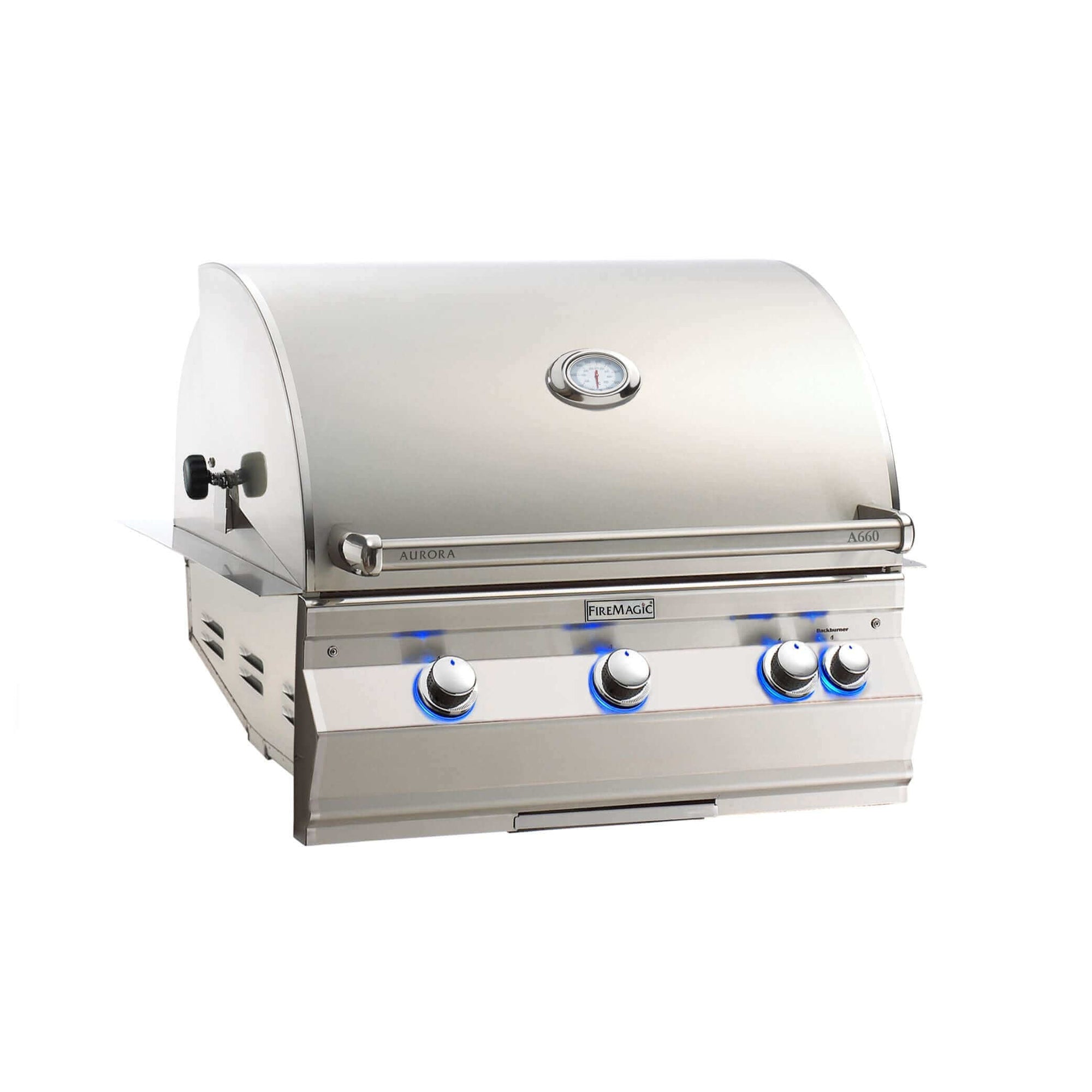 Fire Magic Aurora A660I 30" Built-In Grill With Analog Thermometer & Rotisserie-Natural Gas