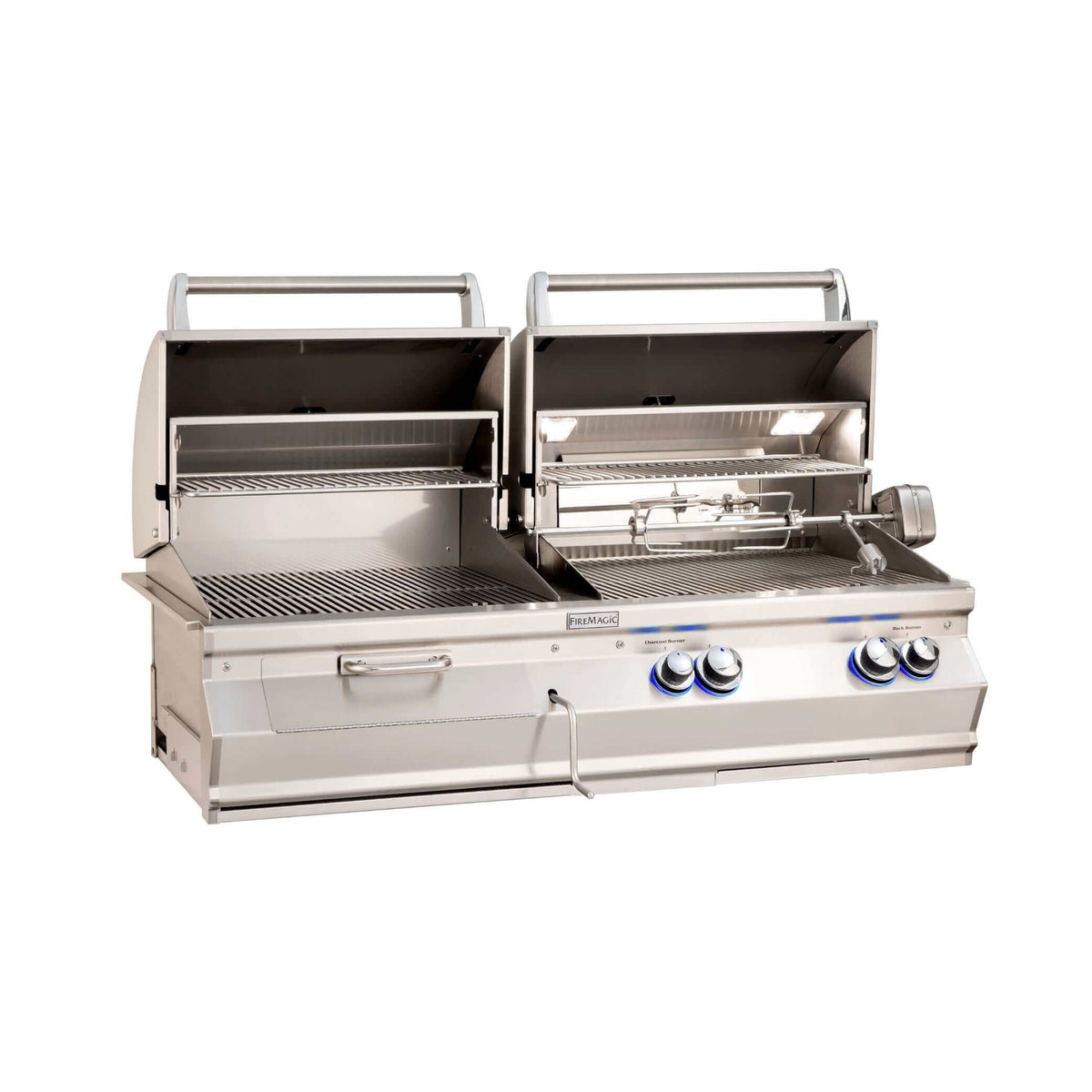 Fire Magic Aurora A830I 46" Gas/Charcoal Built-In Grill With Analog Thermometer-Natural Gas