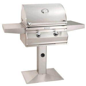 Fire Magic Choice Multi-User CM430S 24" Post Mount Grill With Analog Thermometer-Natural Gas