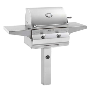 Fire Magic Choice Multi-User Accessible CMA430S 24" Post Mount Grill With Analog Thermometer-Natural Gas