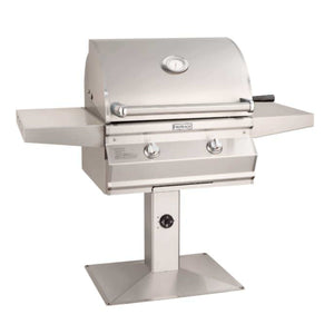 Fire Magic Choice Multi-User Accessible CMA430S 24" Post Mount Grill With Analog Thermometer-Natural Gas