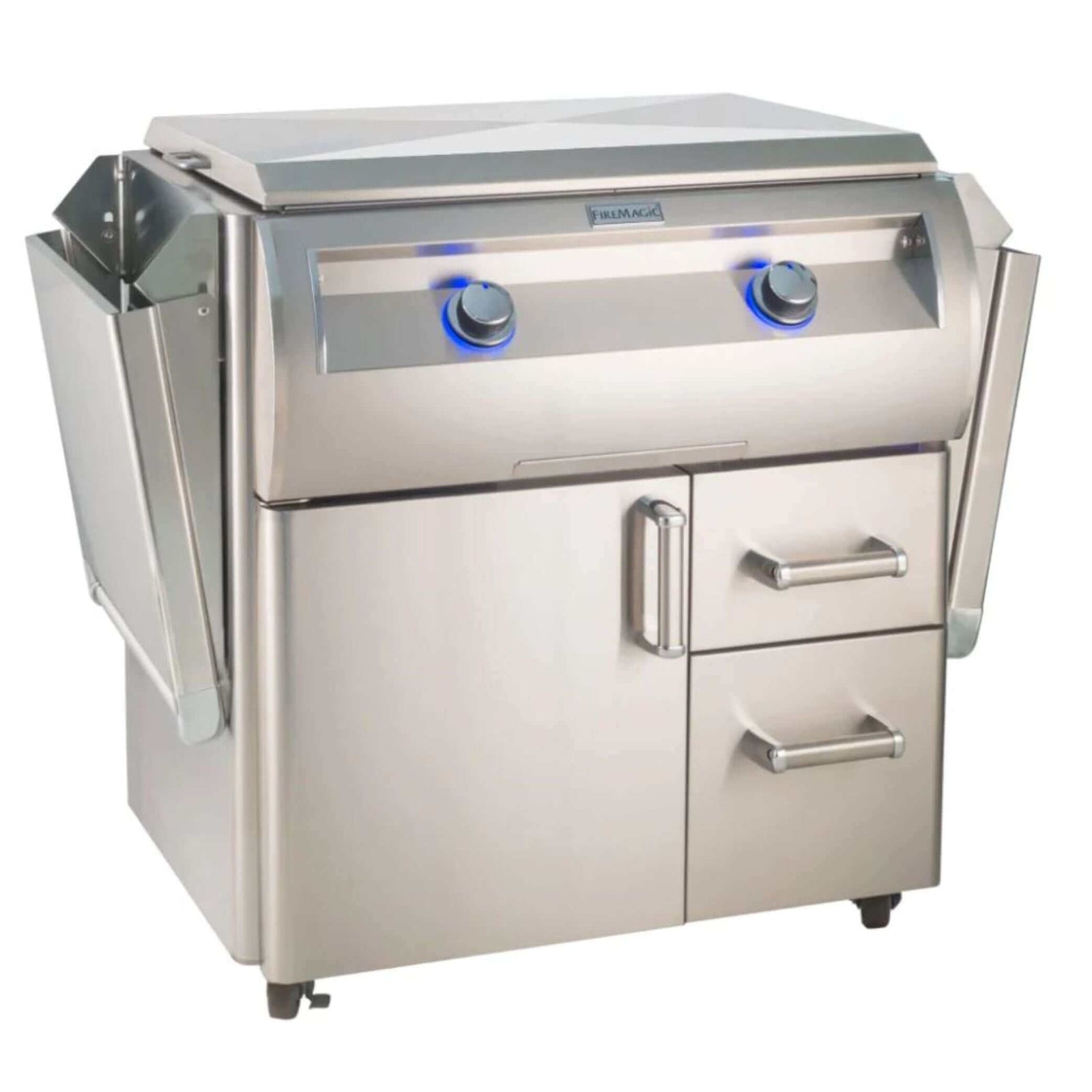 Fire Magic Echelon Diamond E660S 30" Freestanding Griddle With Stainless Steel Cover-Natural Gas