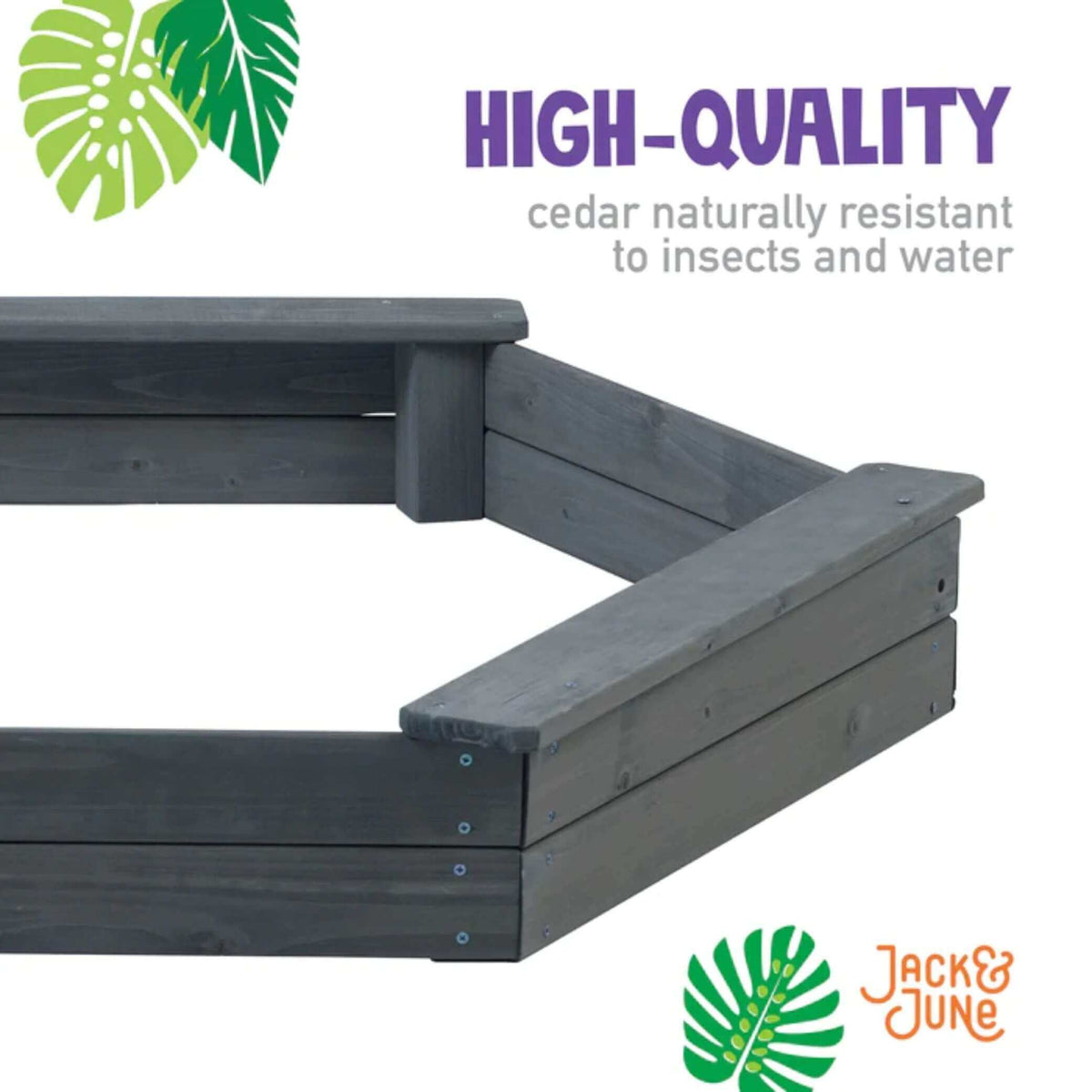 Jack and June Hexagonal Sandbox-