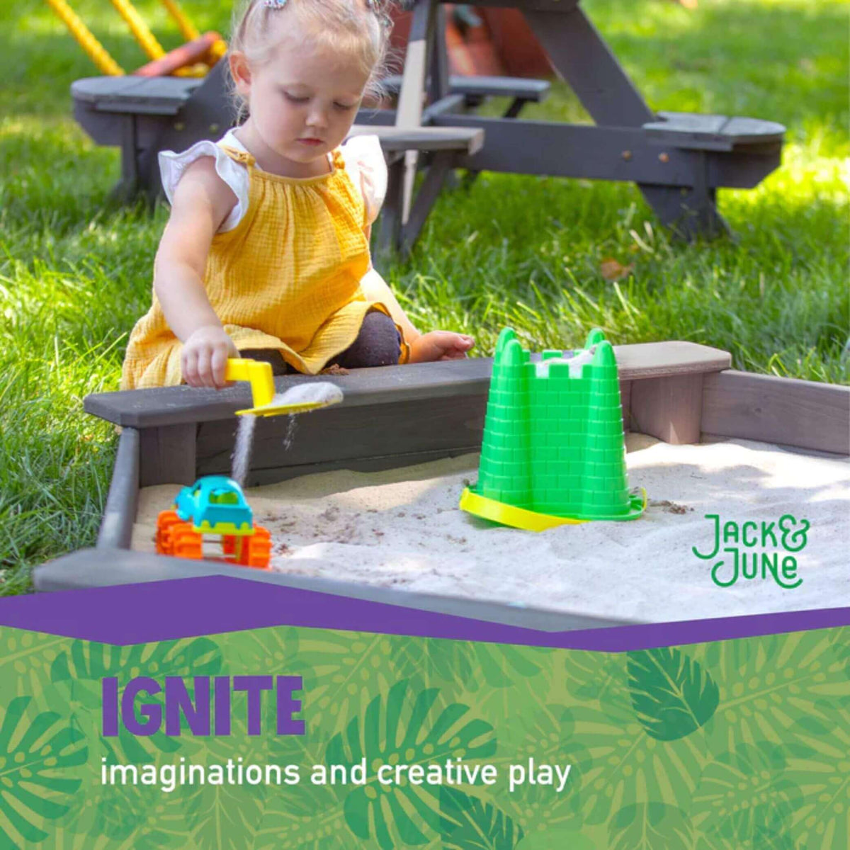 Jack and June Hexagonal Sandbox-