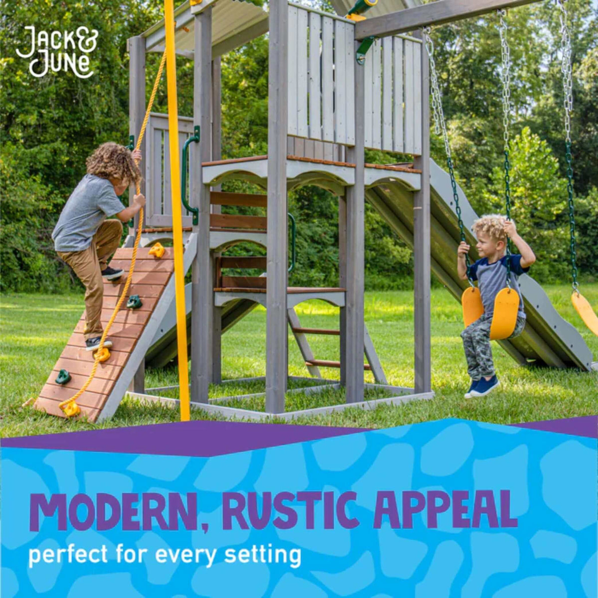 Jack and June The Haven Swing Set-