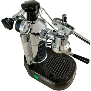 La Pavoni Professional Espresso Machine, 16 cup-Chrome w/ Wood