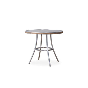 Lloyd Flanders All Seasons 33" Round Bistro Table with Charcoal Glass