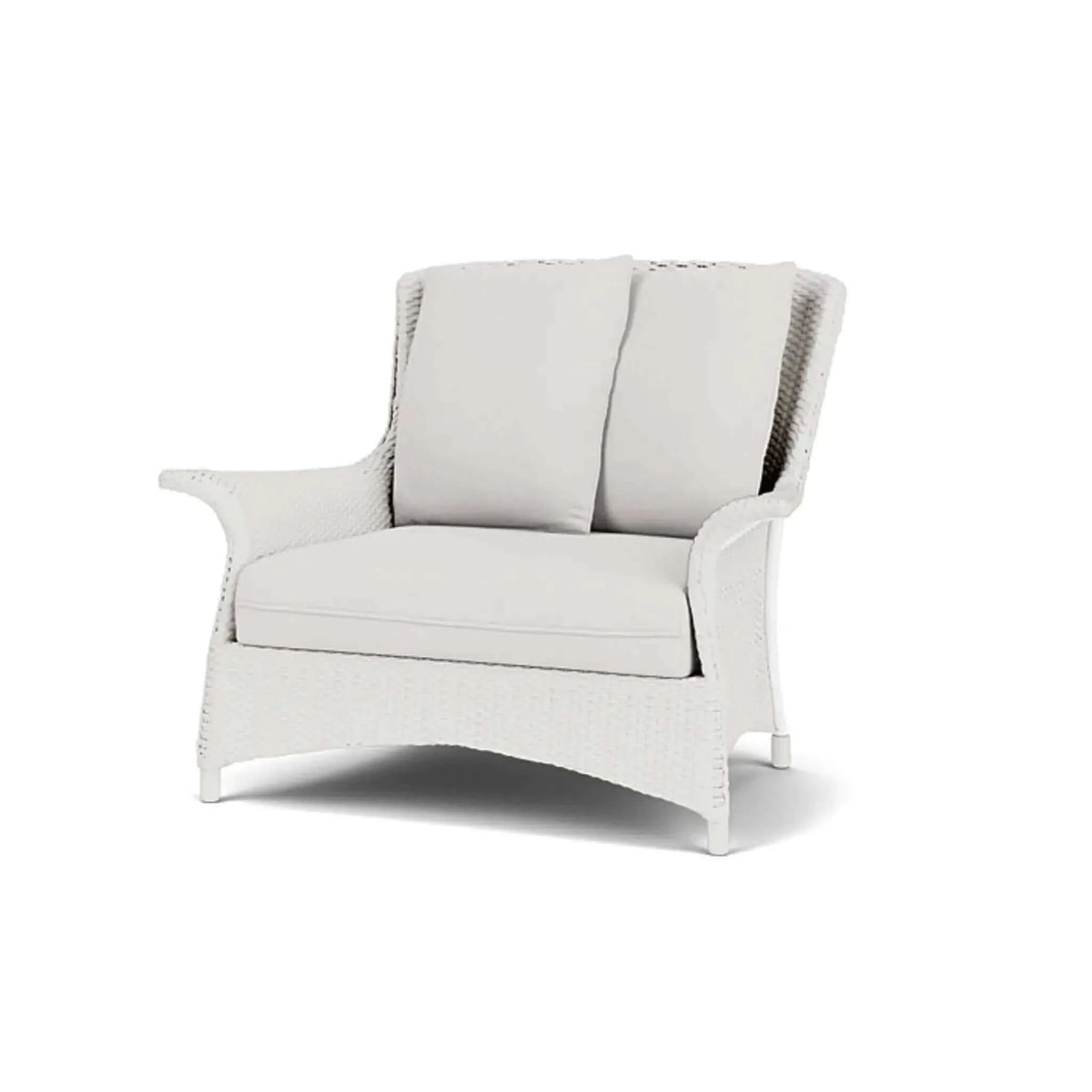 Lloyd Flanders Mandalay Chair and a Half-Matte White 004