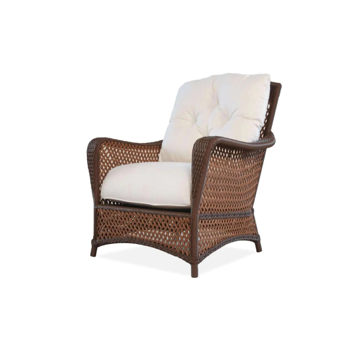 Lloyd Flanders Grand Traverse Lounge Chair-Bisque Sunloom Vinyl