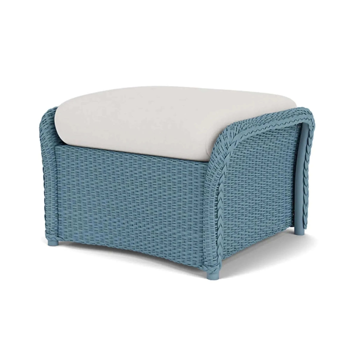 Lloyd Flanders Weekend Retreat Woven Ottoman-Stillwater 015