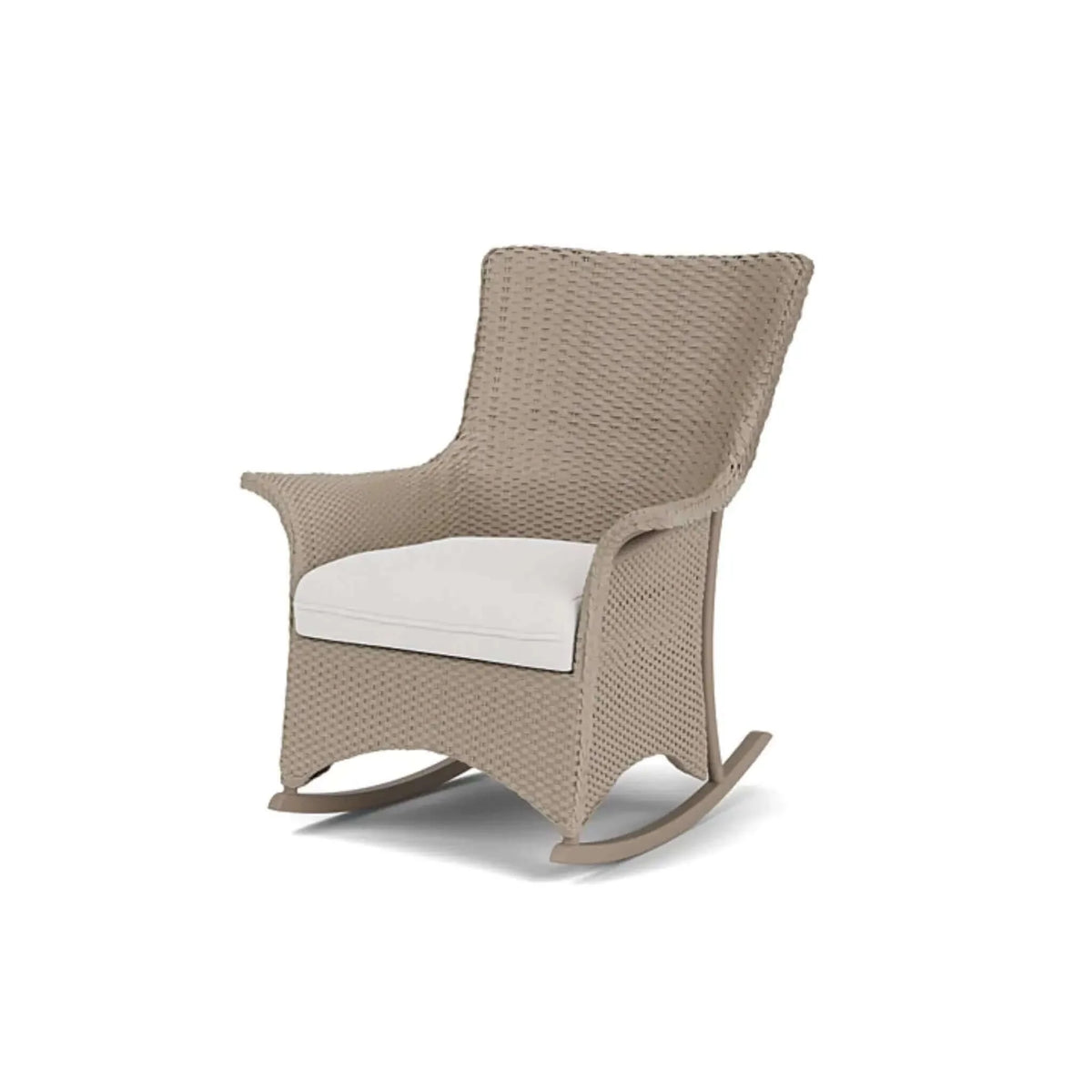 Lloyd Flanders Mandalay Porch Rocker-Matte White 004