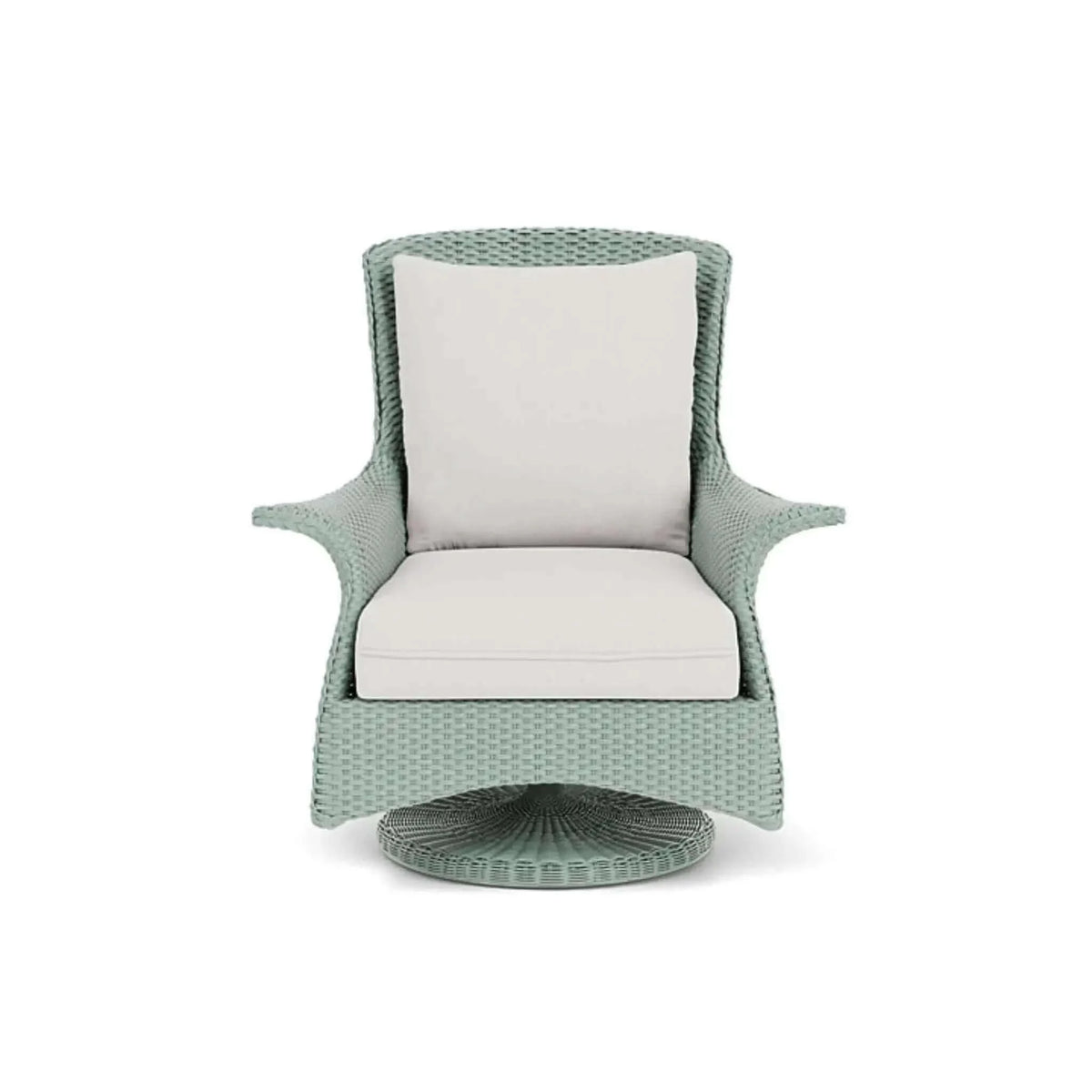 Lloyd Flanders Mandalay Swivel Rocker Lounge Chair-White 001