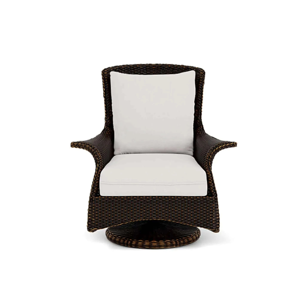 Lloyd Flanders Mandalay Swivel Rocker Lounge Chair-Platinum 014