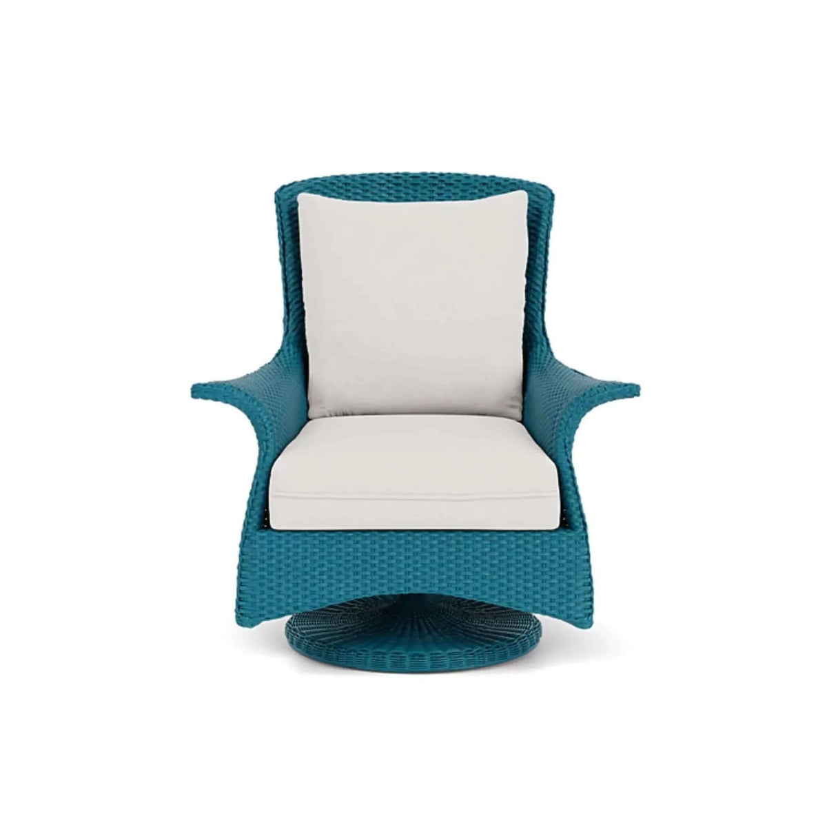 Lloyd Flanders Mandalay Swivel Rocker Lounge Chair-Sea Glass 028