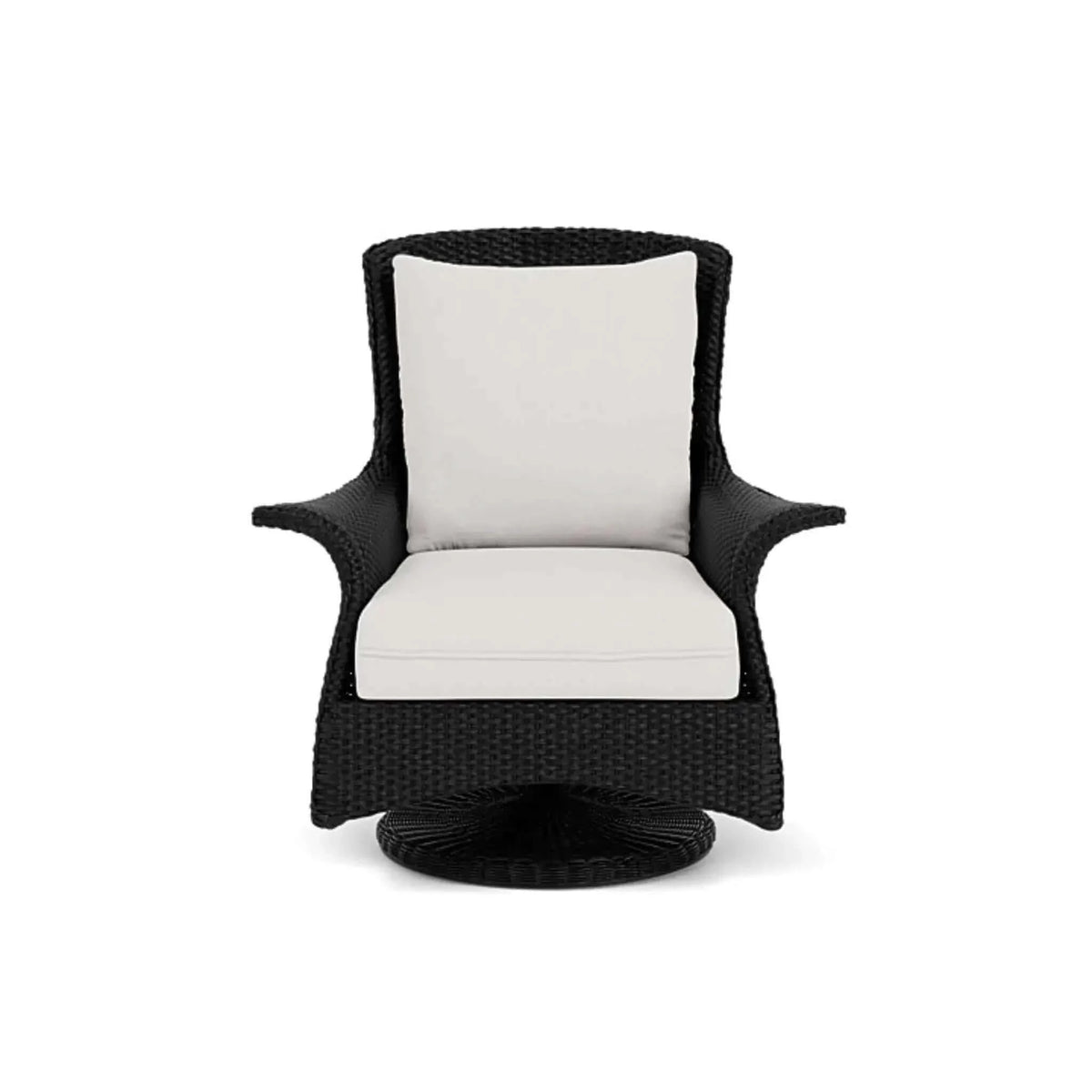 Lloyd Flanders Mandalay Swivel Rocker Lounge Chair-Ivory 046