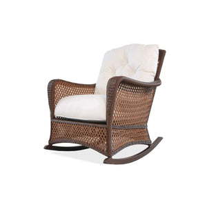 Lloyd Flanders Grand Traverse Lounge Rocker-Bisque Sunloom Vinyl