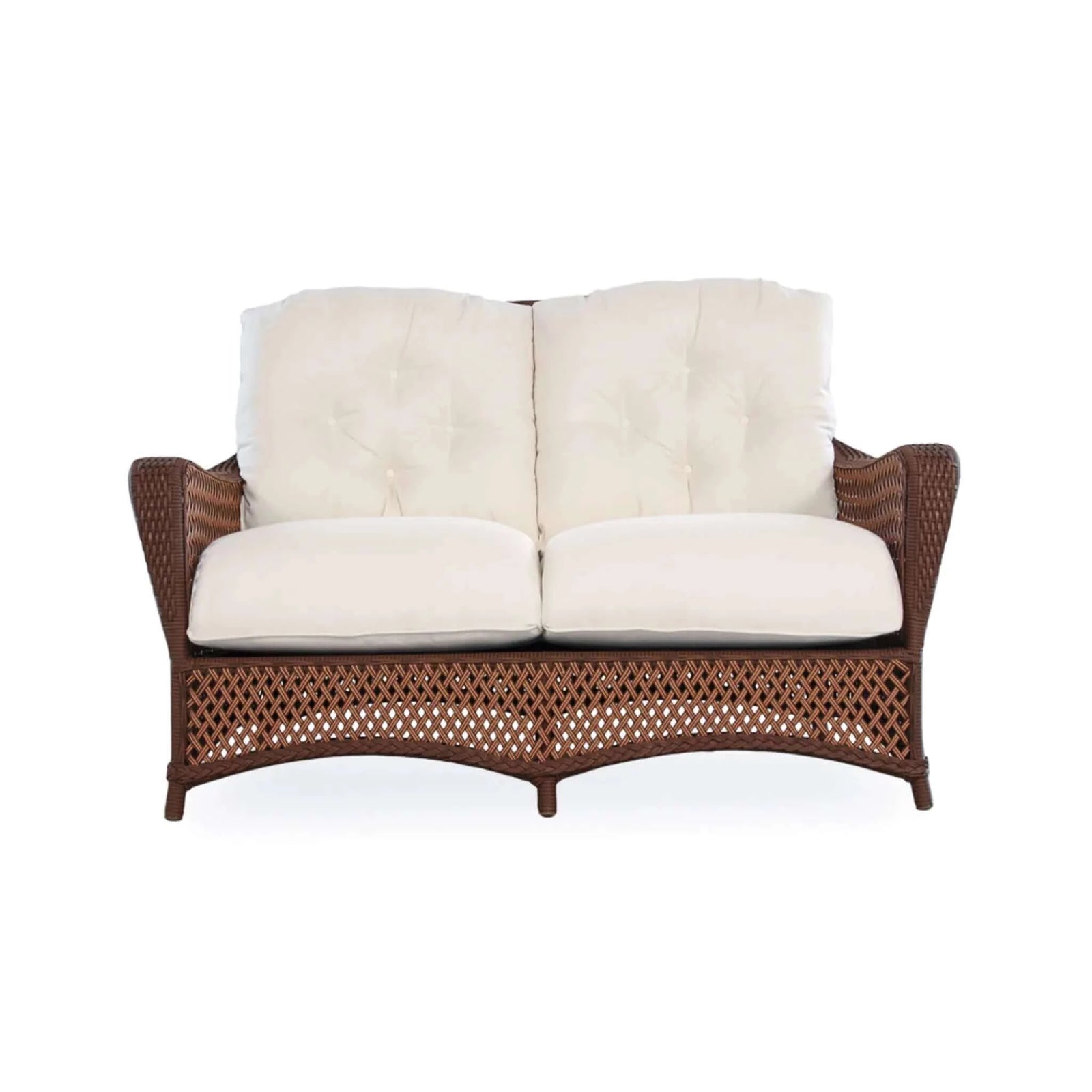 Lloyd Flanders Grand Traverse Loveseat-Bisque Sunloom Vinyl