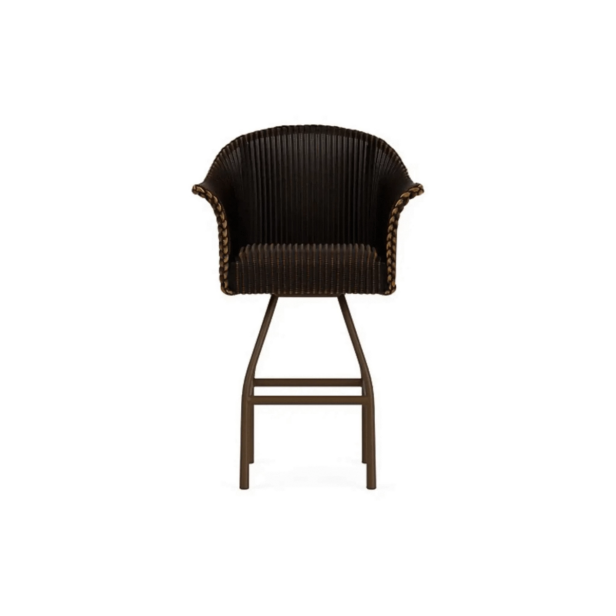 Lloyd Flanders All Seasons Swivel Bar Stool with Padded Seat