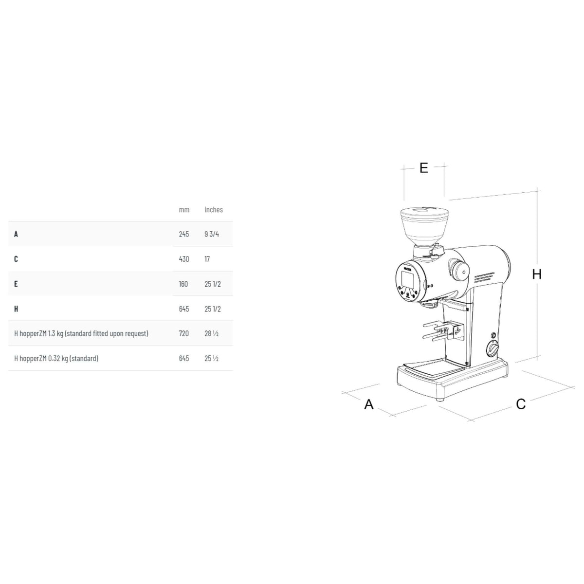 Mazzer ZM Plus Espresso Grinder-