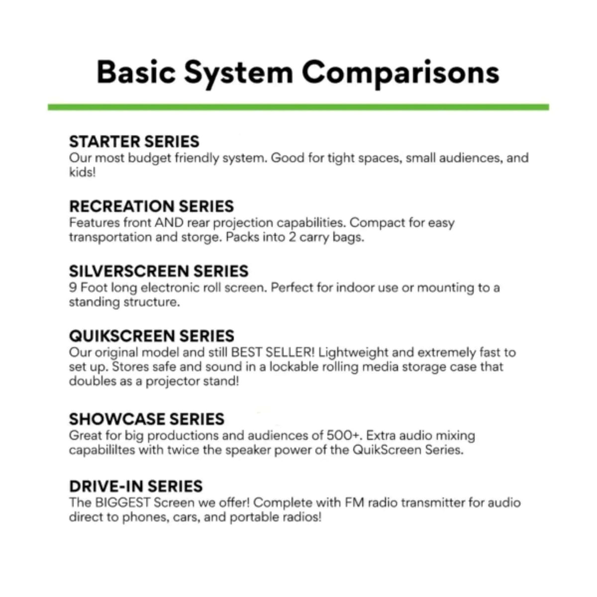 Outdoor Theater System Drive-In Series-