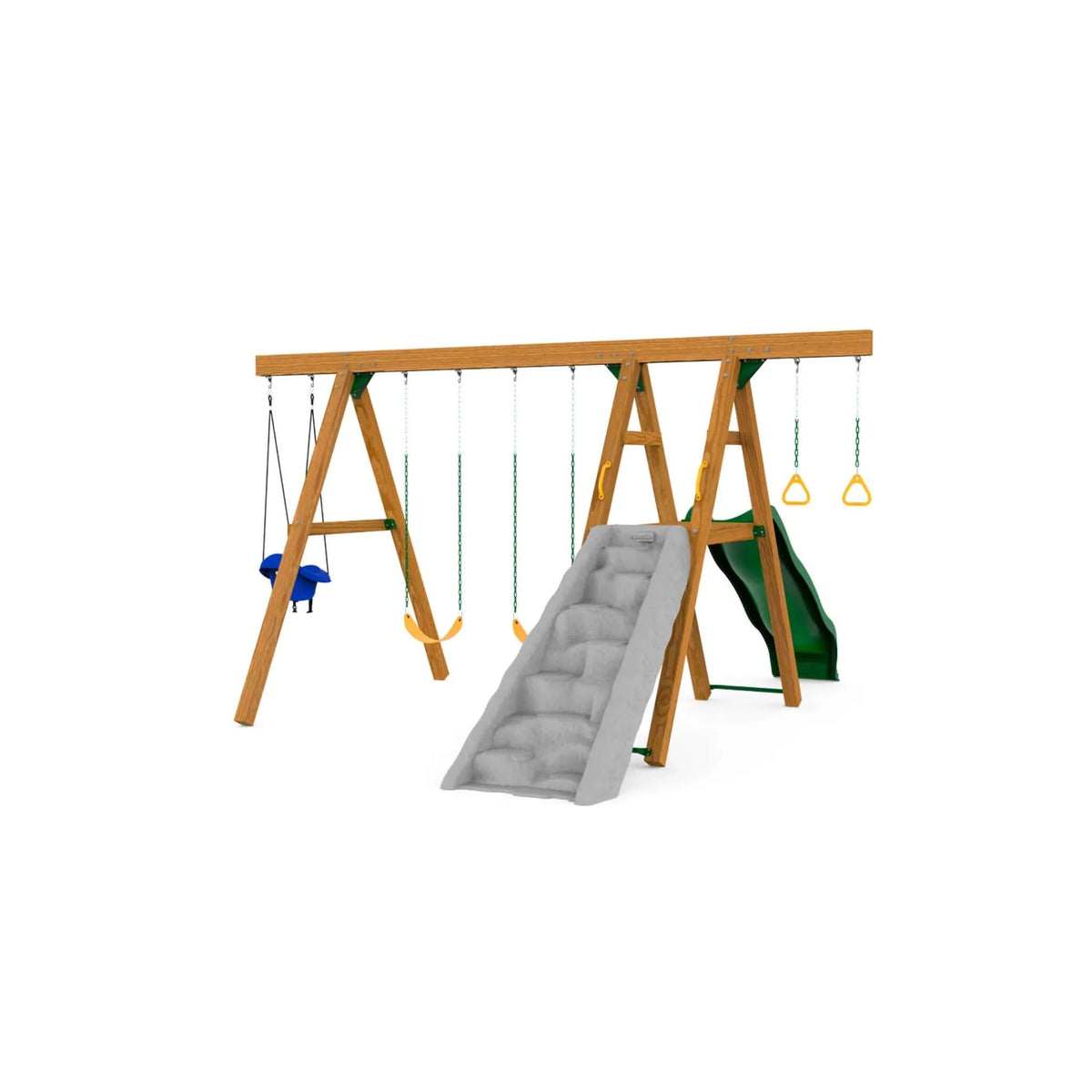 PlayStar Mesa Gold Swing Set-Factory Built