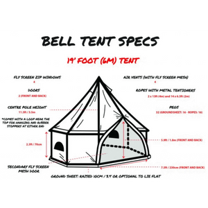 Psyclone 19' Foot (6M) Bell Tent-