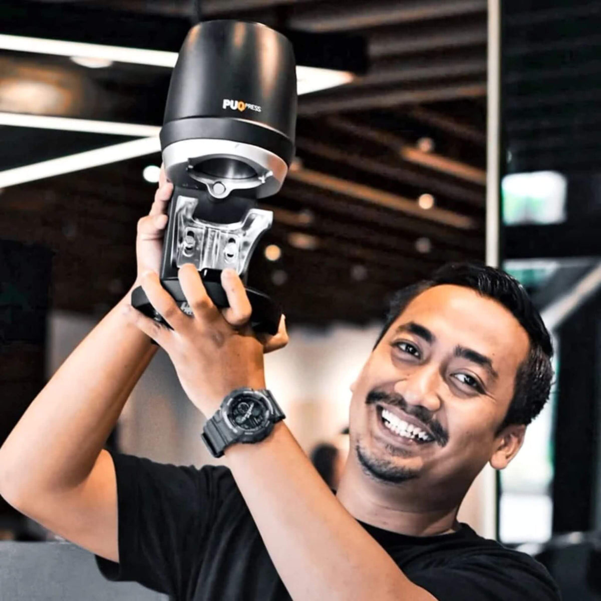 Puqpress Gen 5 Q1 Automatic Coffee Tamper-Matte White