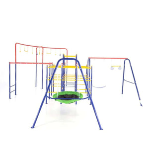 Skywalker Trampolines ActivPlay Modular Jungle Gym with Swing Set and Monkey Bars-