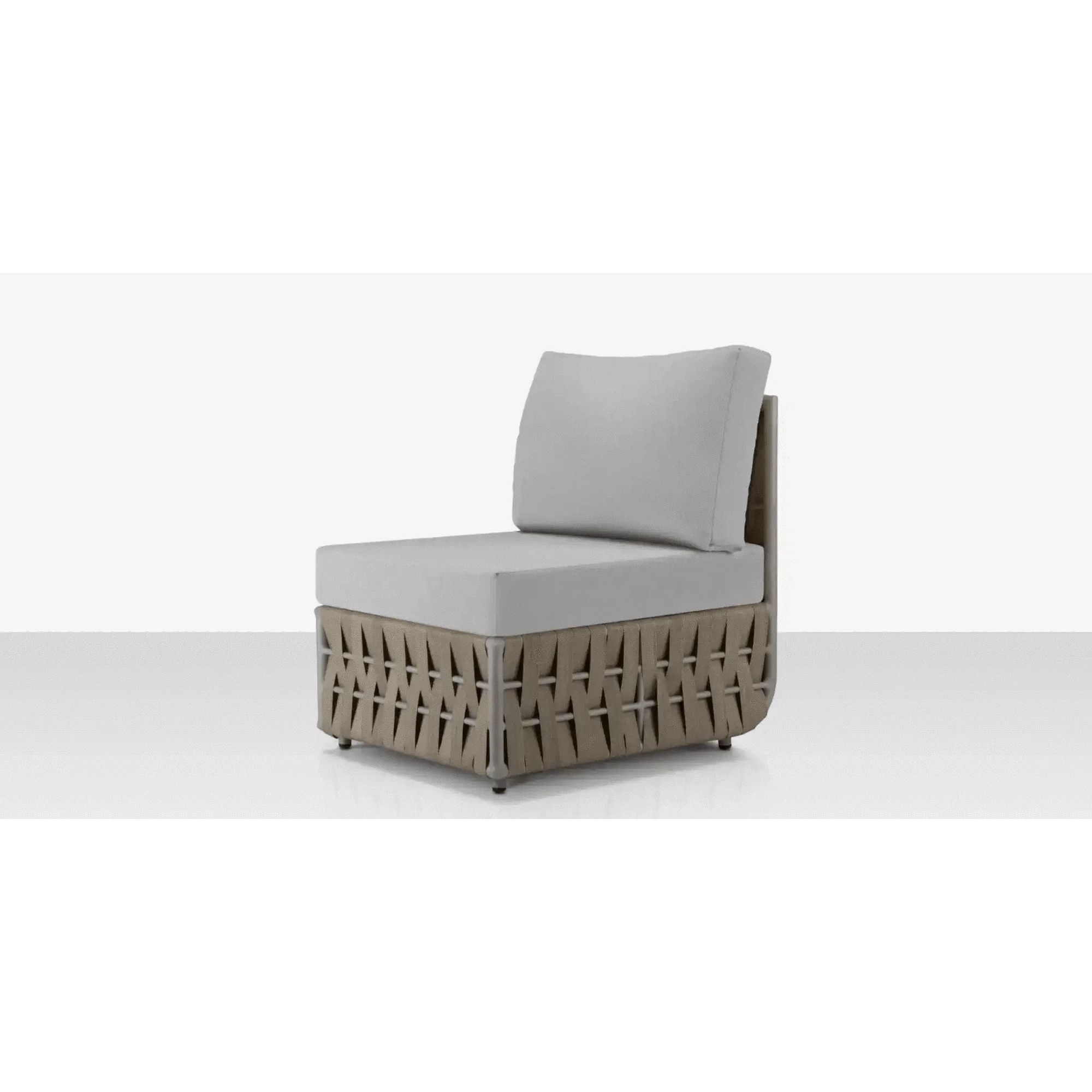 Source Furniture Scorpio Armless Chair-Gray