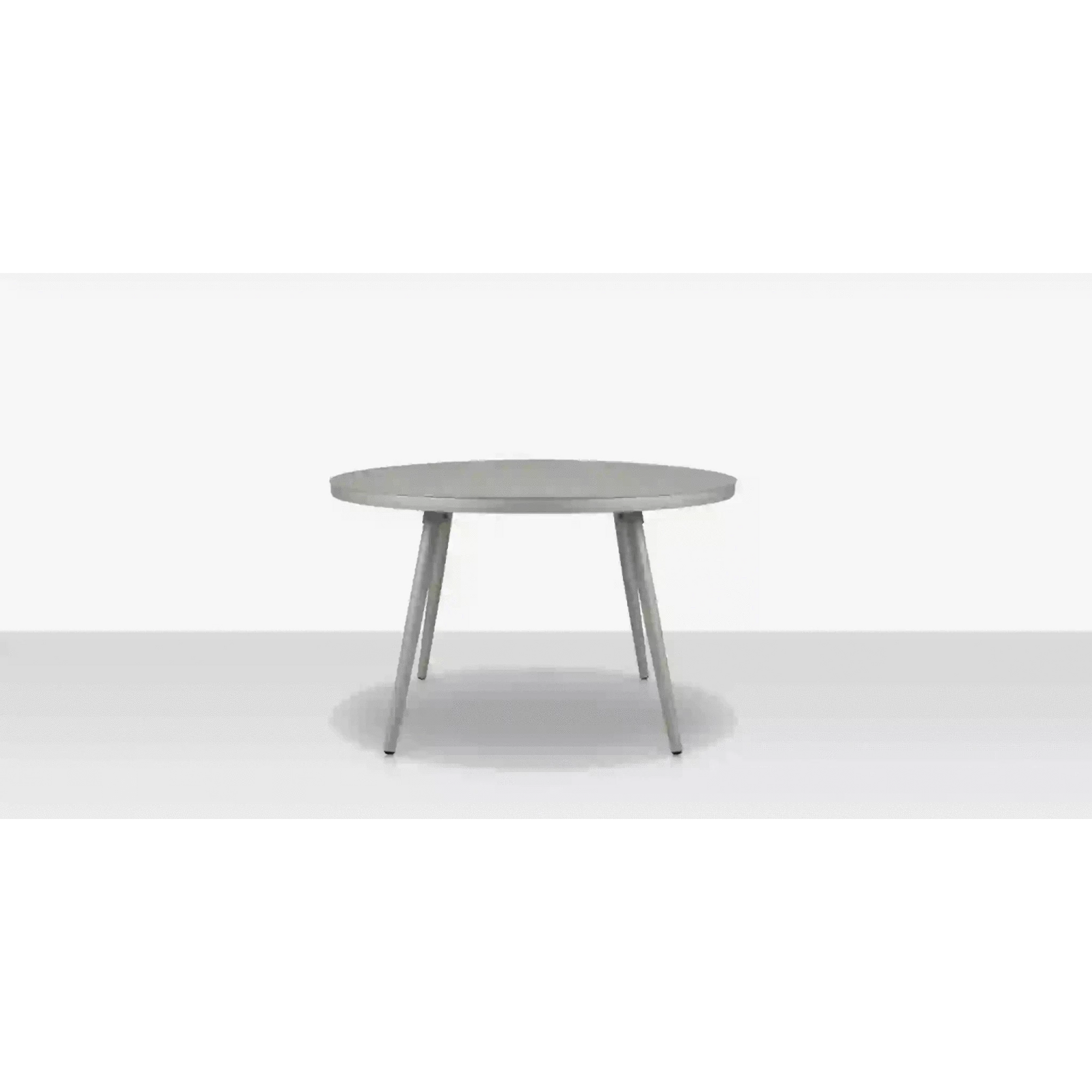 Source Furniture Aria Round Dining Table-Kessler Silver