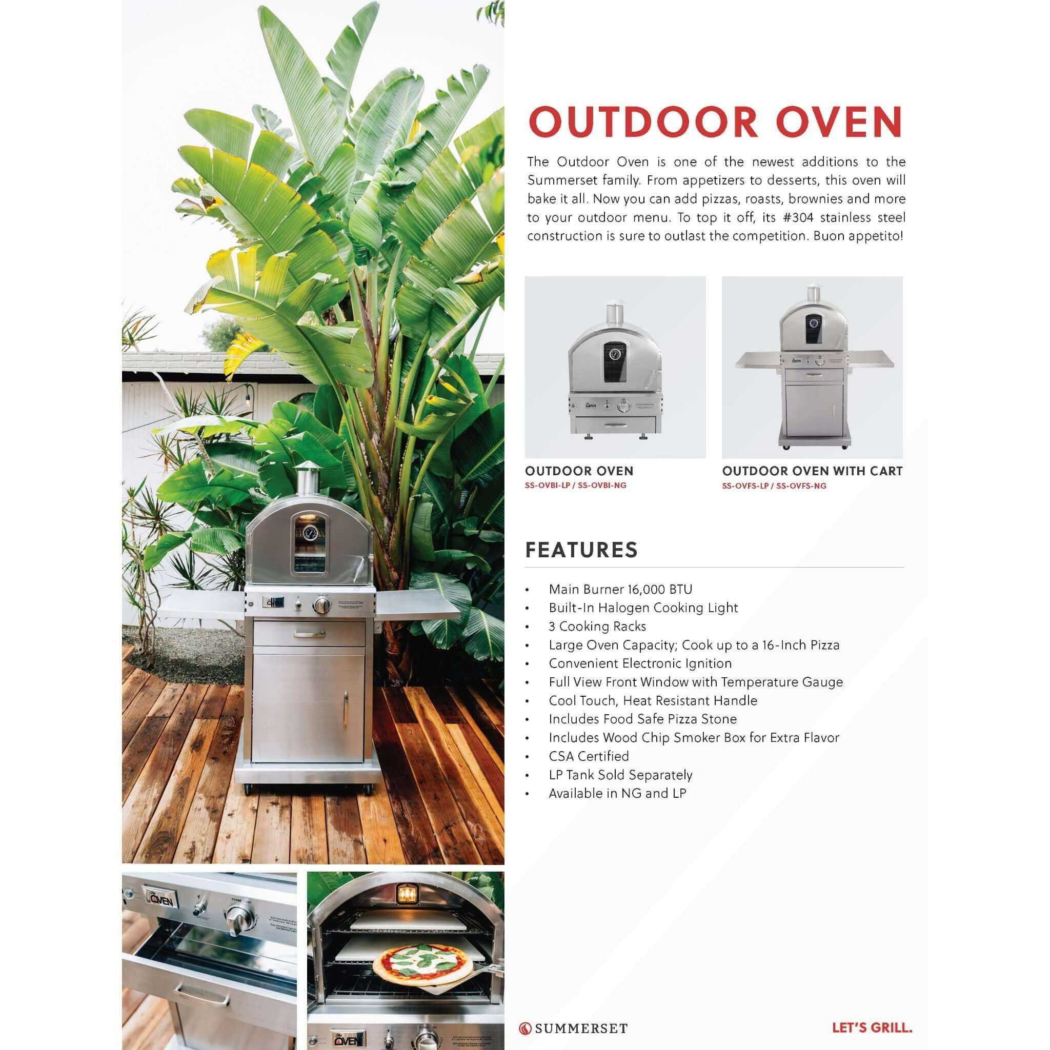 Summerset Grills GRILLCOV-OVBI Deluxe Einbauabdeckung Für Außenofen