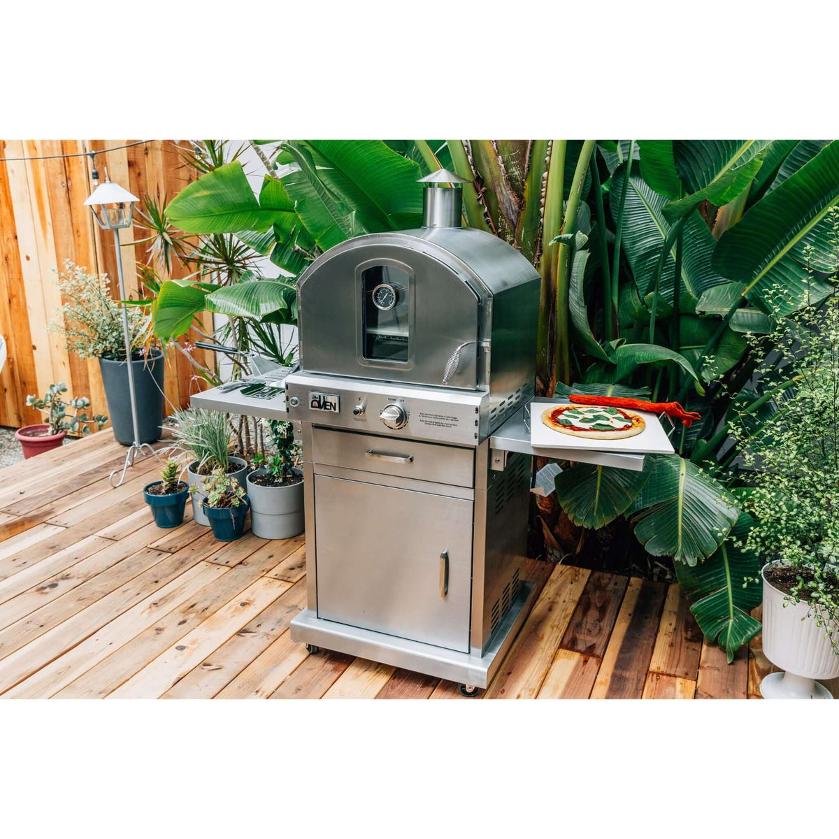 Summerset Grills Built-In/Countertop Natural Gas Stainless Steel Outdoor  Pizza Oven - SS-OVBI-NG