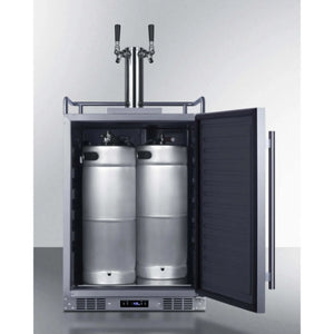 Summit 24" Wide Built-In Outdoor Beer Kegerator-