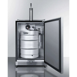 Summit 24" Wide Built-In Outdoor Kegerator - Commericial-Dual Tap