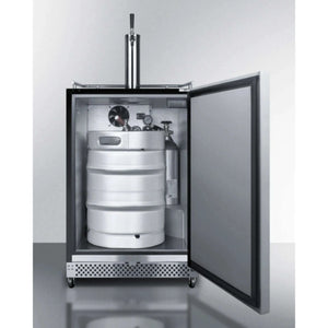 Summit 24" Wide Built-In Outdoor Wine Kegerator-