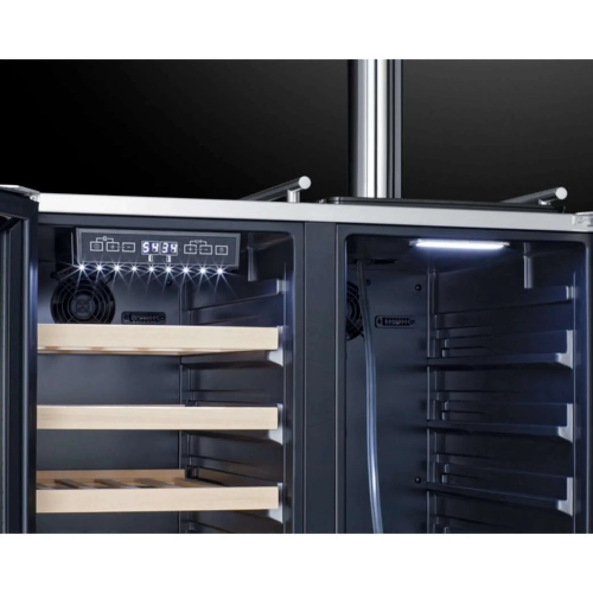 Summit 30" Wide Built-In Combination Wine Cellar/Kegerator-