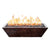 The Outdoor Plus Rectangular Linear Maya Fire Bowl - Copper-Low Voltage Electronic Ignition