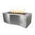 The Outdoor Plus Rectangular Billow Fire Pit - Stainless Steel-Low Voltage Electronic Ignition
