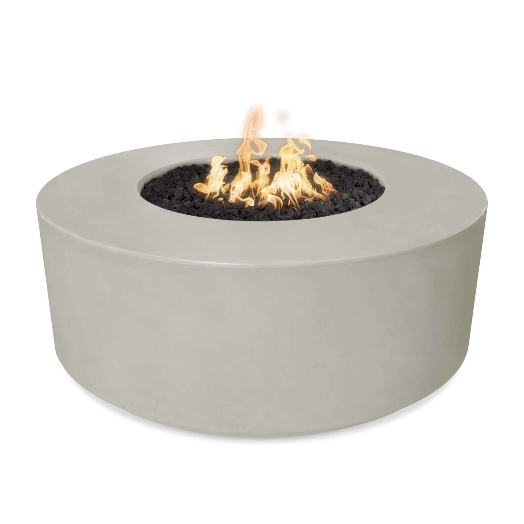 The Outdoor Plus Round Florence Fire Pit - GFRC Concrete-Low Voltage Electronic Ignition