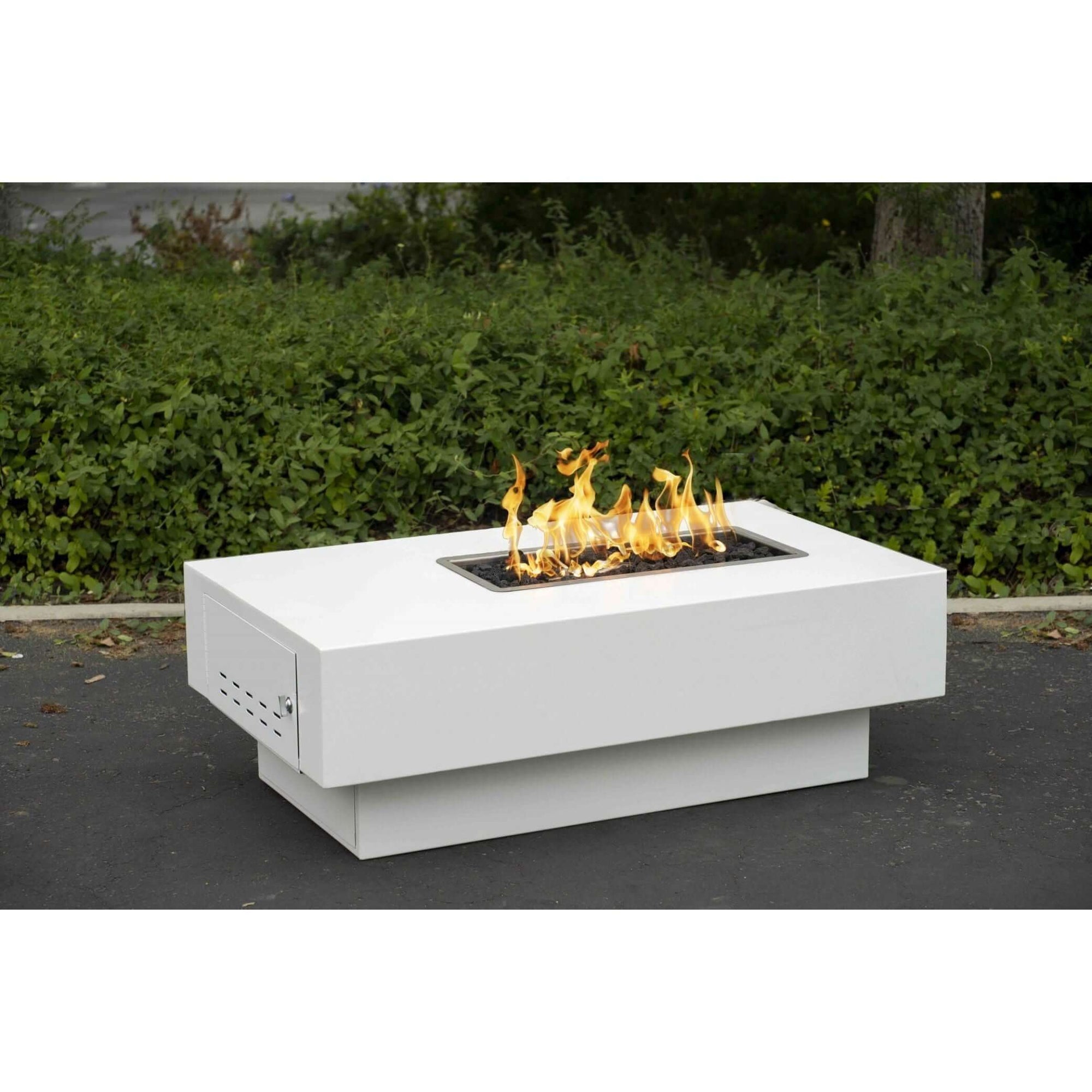 The Outdoor Plus Rectangular San Juan Fire Pit - Copper-Low Voltage Electronic Ignition