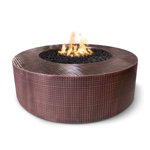 The Outdoor Plus Round Unity Fire Pit - Copper - 18"-Low Voltage Electronic Ignition