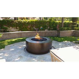 The Outdoor Plus Round Unity Fire Pit - Copper - 24"-Low Voltage Electronic Ignition
