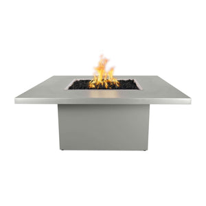 The Outdoor Plus Square Bella Fire Table - Powder Coated Metal-Low Voltage Electronic Ignition