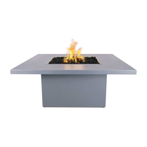 The Outdoor Plus Square Bella Fire Table - Powder Coated Metal-Match Lit with Flame Sense