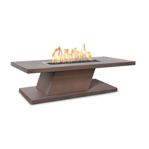 The Outdoor Plus Rectangular Imperial Fire Table - Copper - 15"-Low Voltage Electronic Ignition
