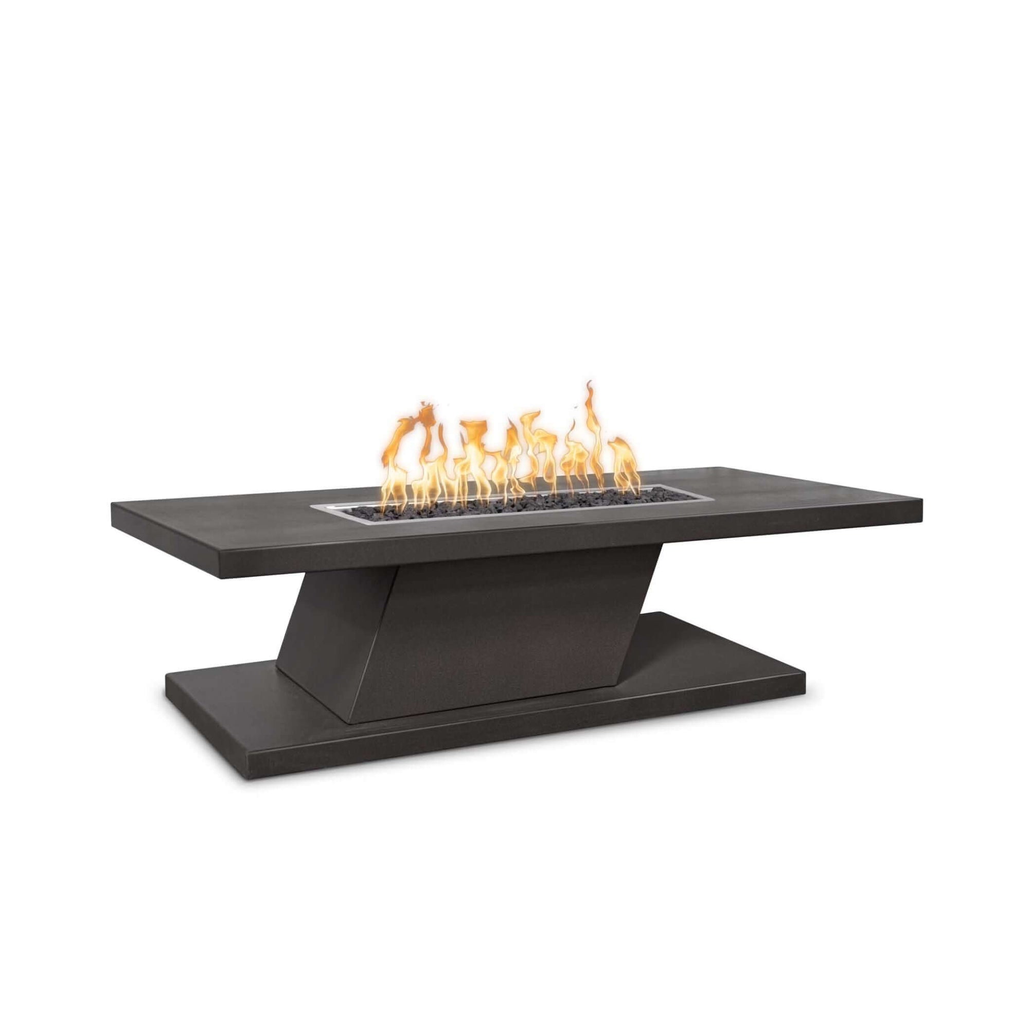 The Outdoor Plus Rectangular Imperial Fire Table - Copper - 15"-Low Voltage Electronic Ignition